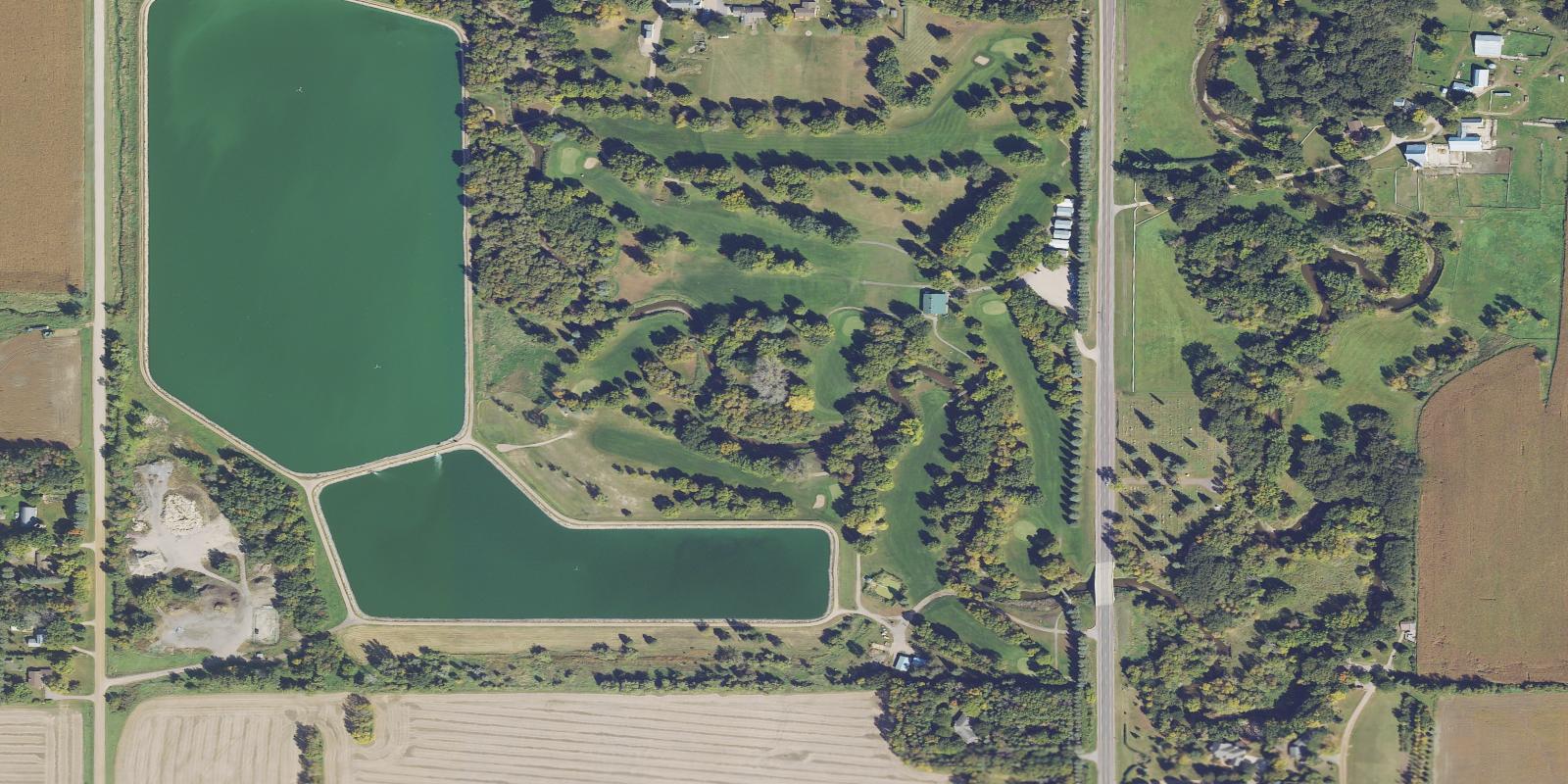 Satellite view of Slayton Country Club