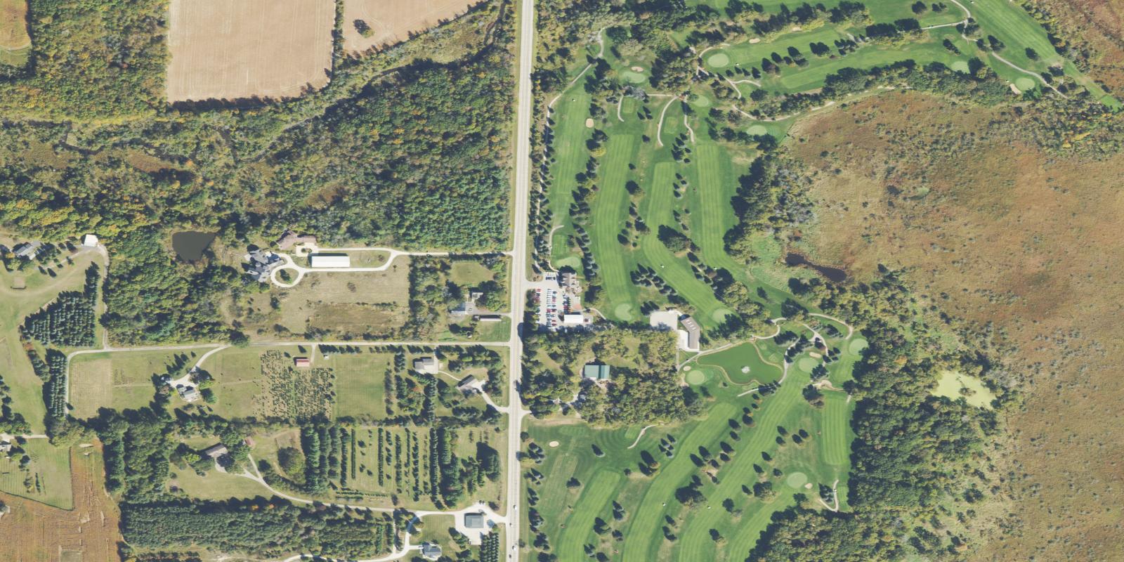 Satellite view of Songbird Hills Golf Club