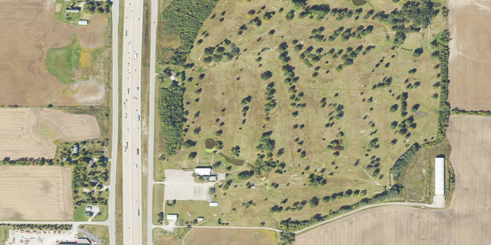 Satellite view of South Hills Country Club
