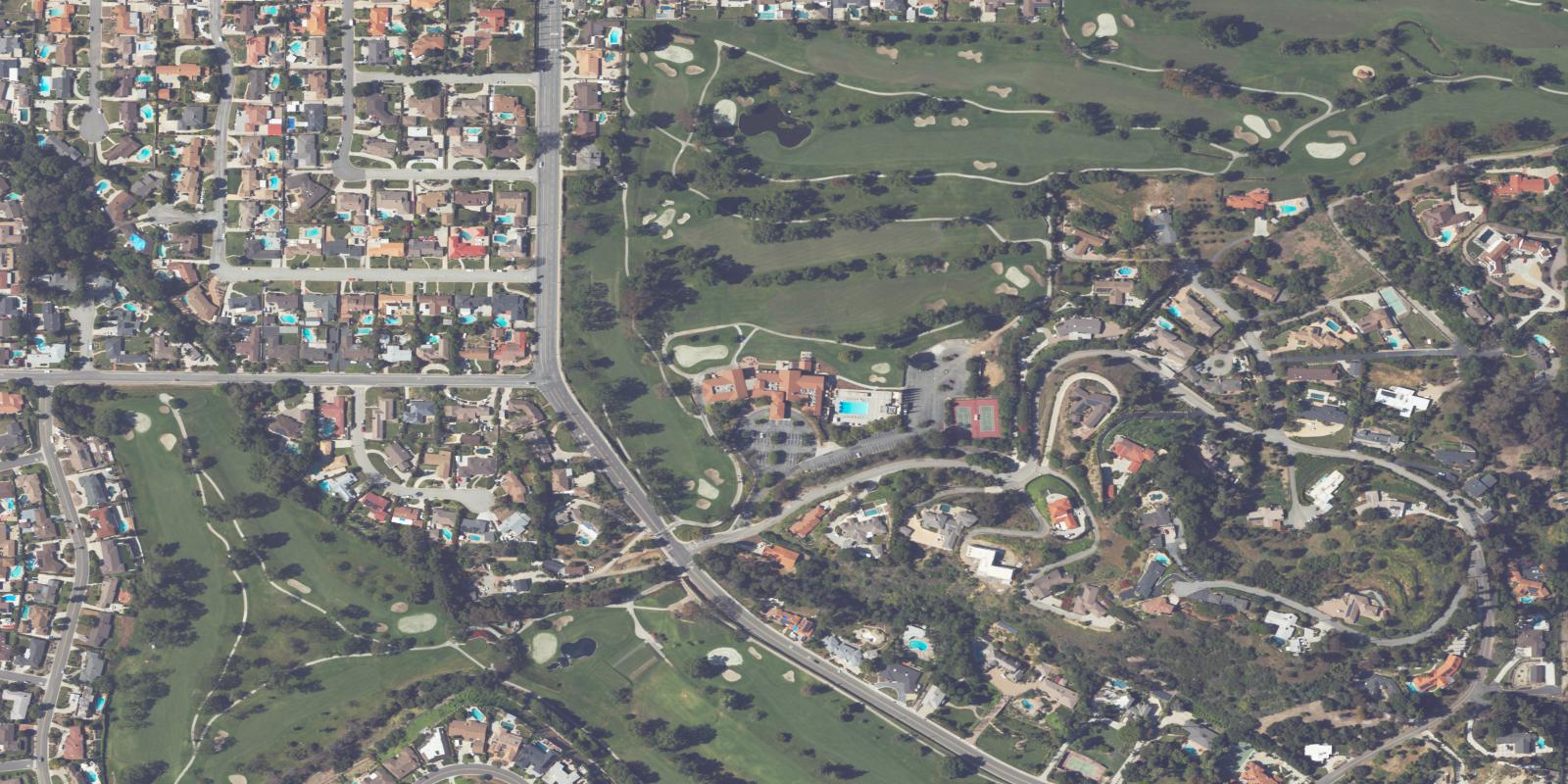 Satellite view of South Hills Country Club