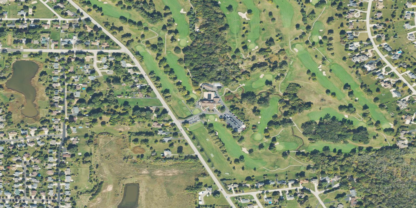 Satellite view of South Hills Golf and Country Club