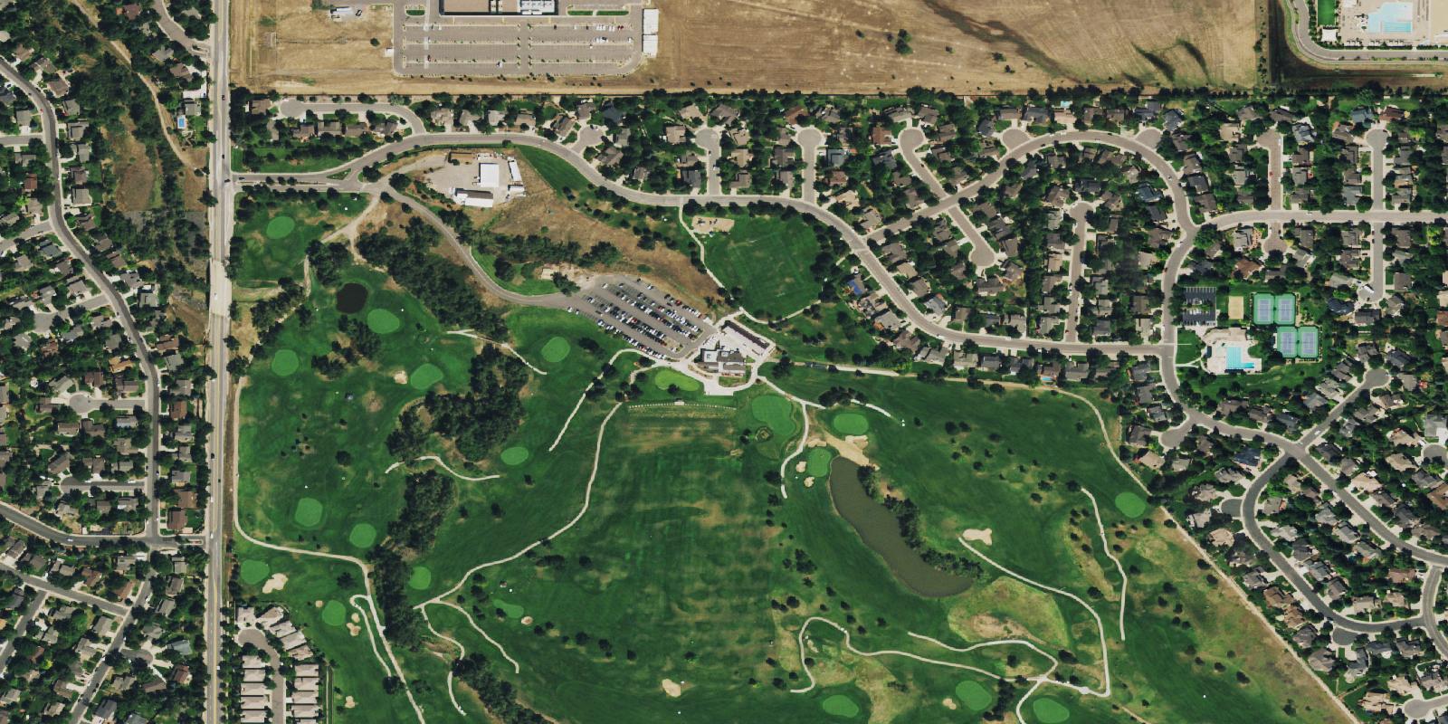 Satellite view of South Suburban Golf Course