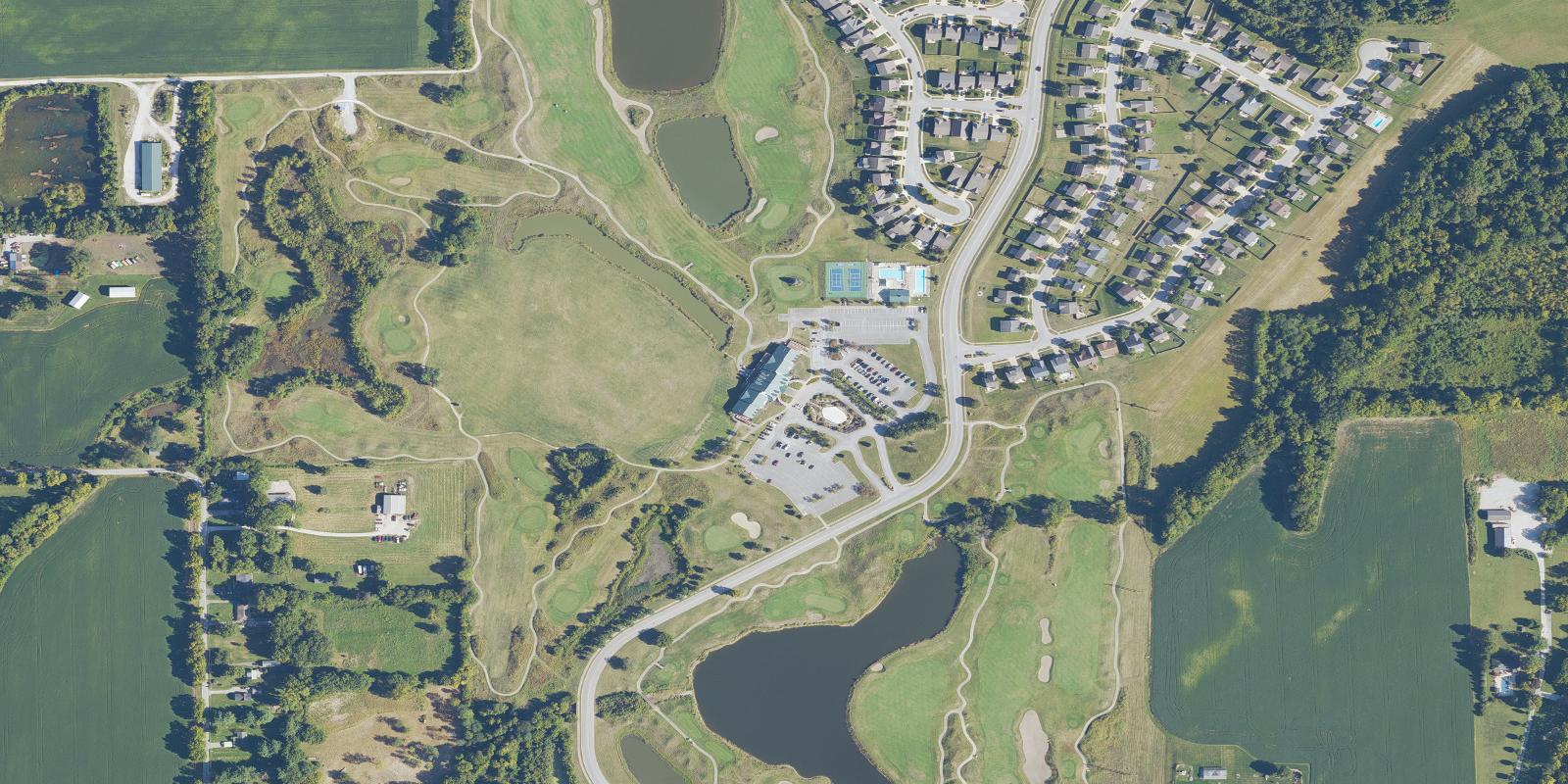 Satellite view of Southern Dunes Golf Course