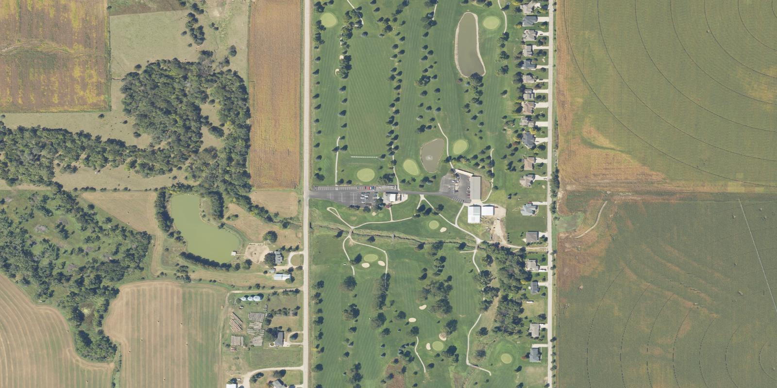 Satellite view of Southern Hills Golf Course
