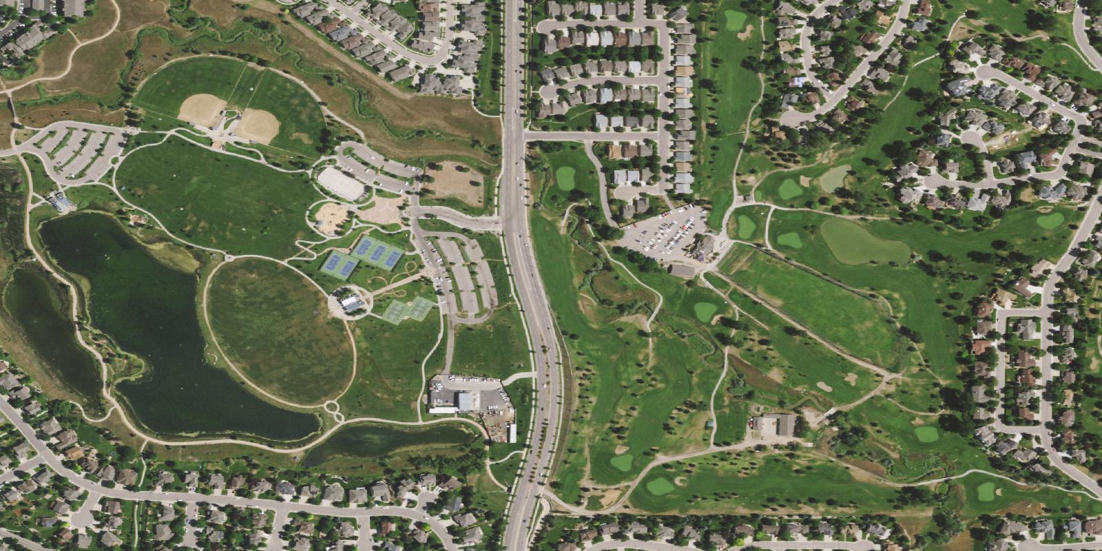 Satellite view of Southridge Golf Course