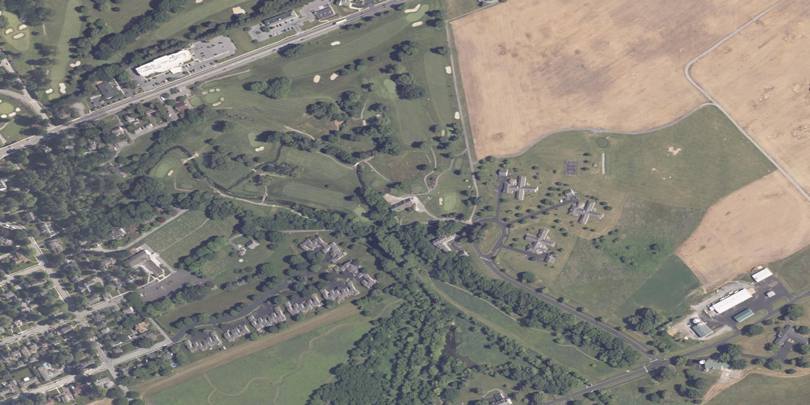 Satellite view of Spring Creek Golf Course