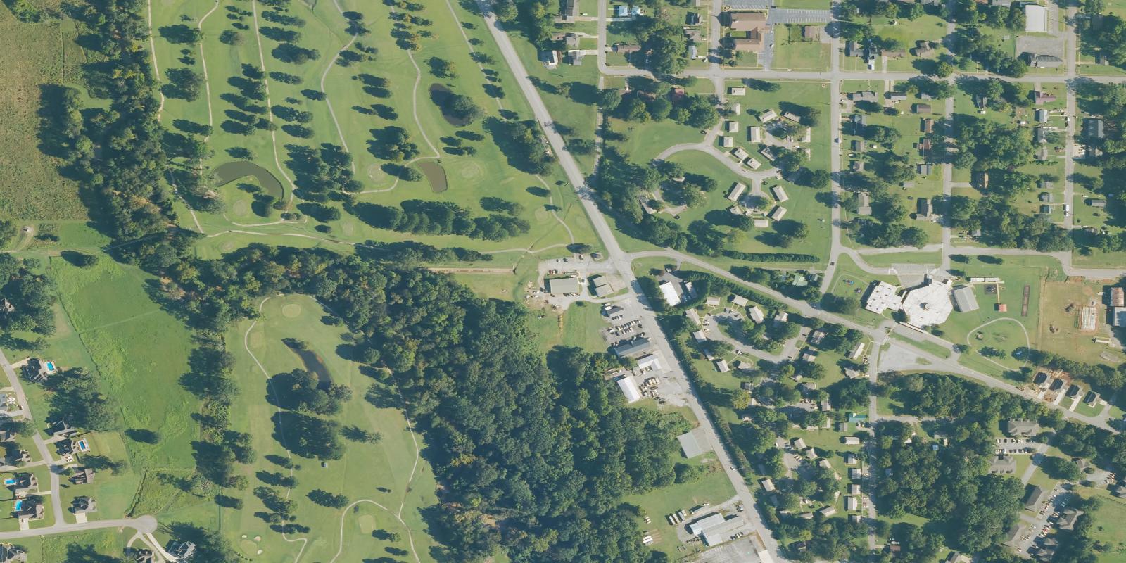 Satellite view of Spring Creek Golf Course
