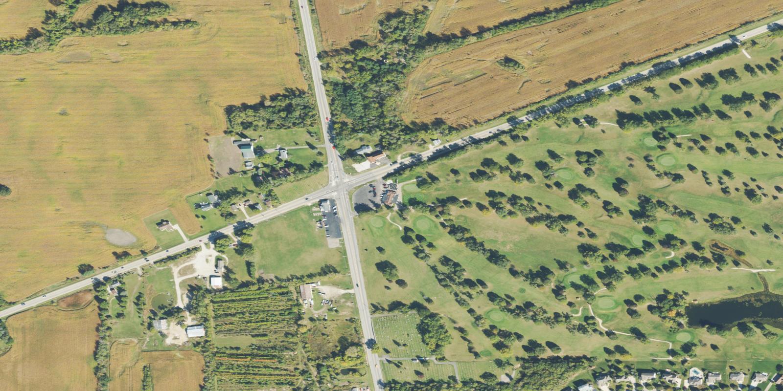 Satellite view of Spring Valley Country Club