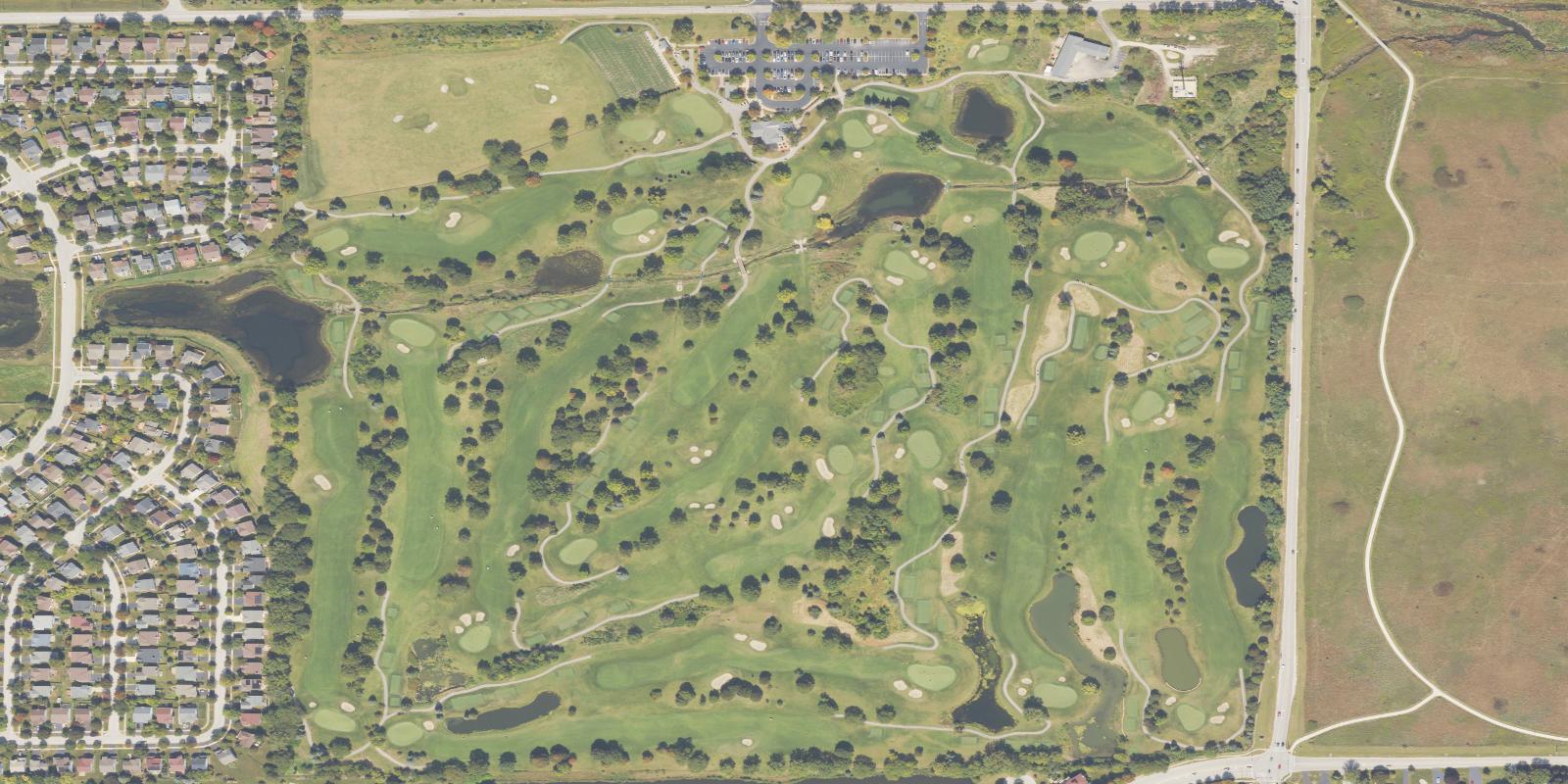 Satellite view of Springbrook Golf Course