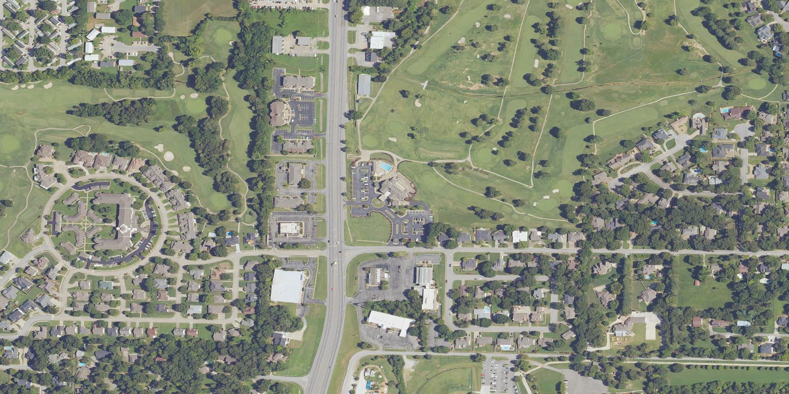 Satellite view of Springdale Country Club