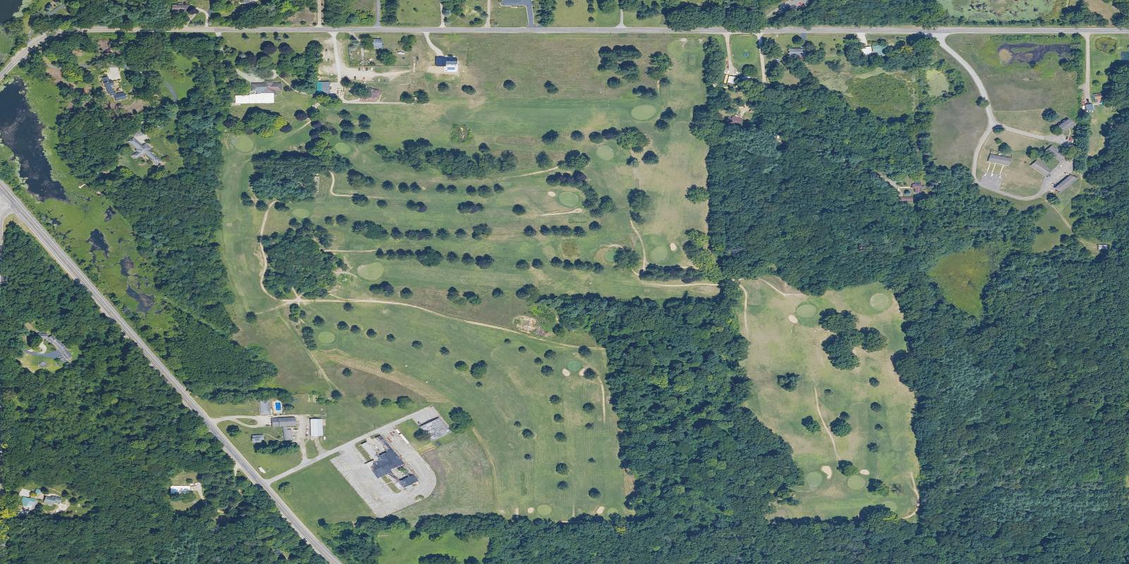 Satellite view of Spruce Ridge Golf Club