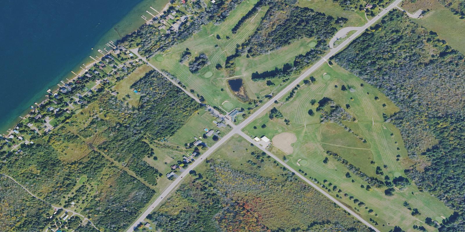 Satellite view of St Lawrence State Park Golf Course