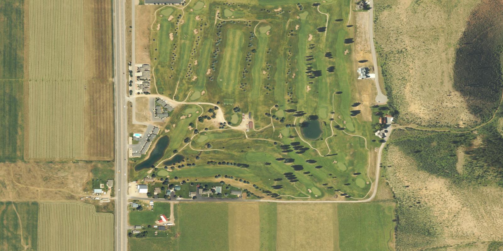 Satellite view of Star Valley View Golf Course