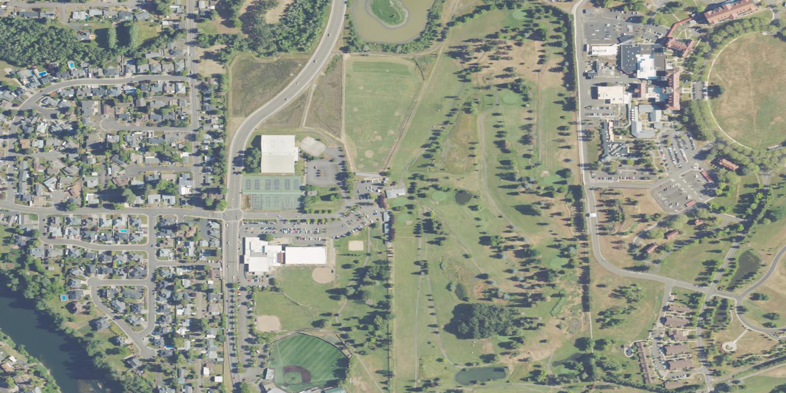 Satellite view of Stewart Park Municipal Golf Course