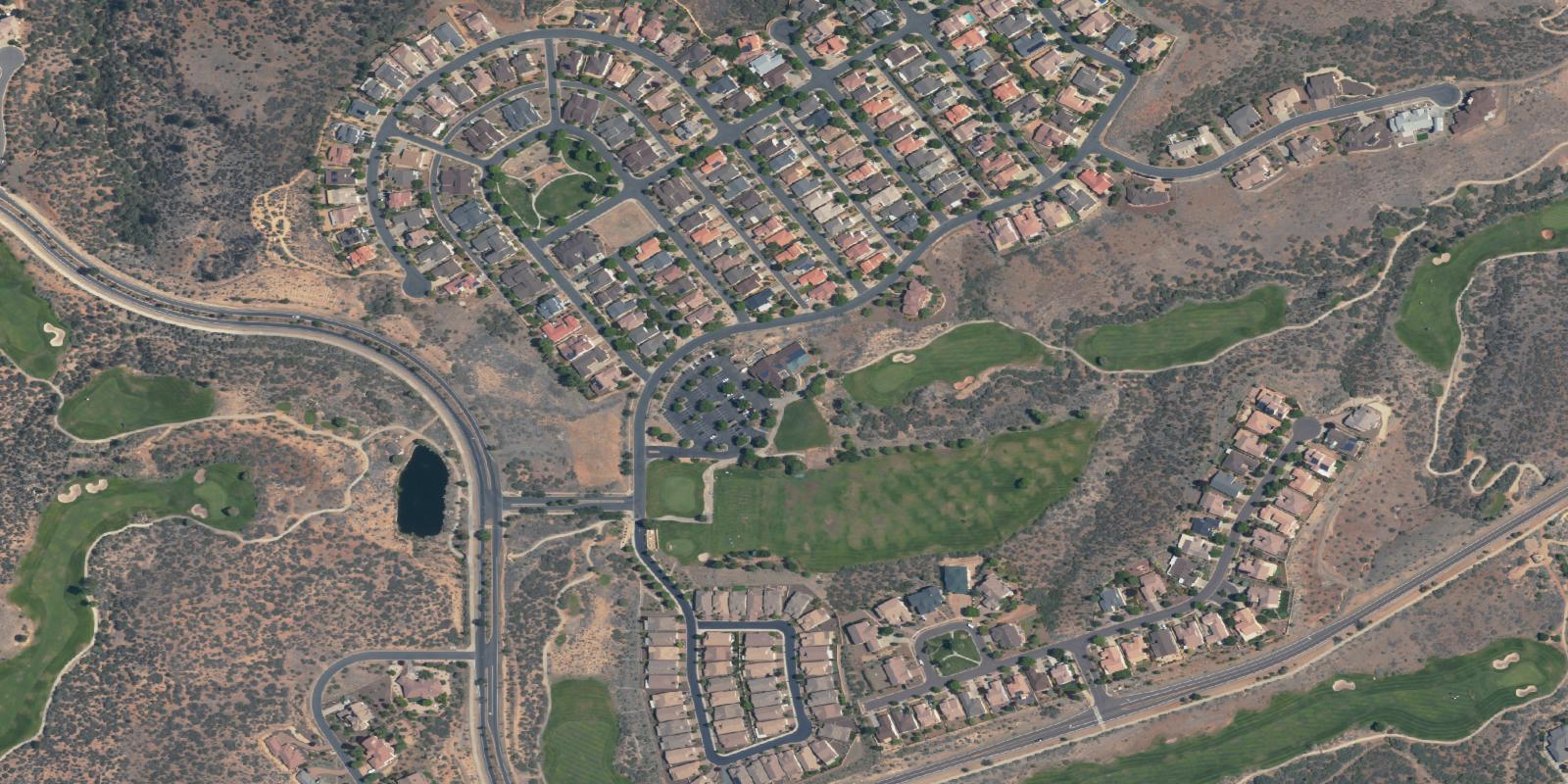 Satellite view of StoneRidge Golf Course