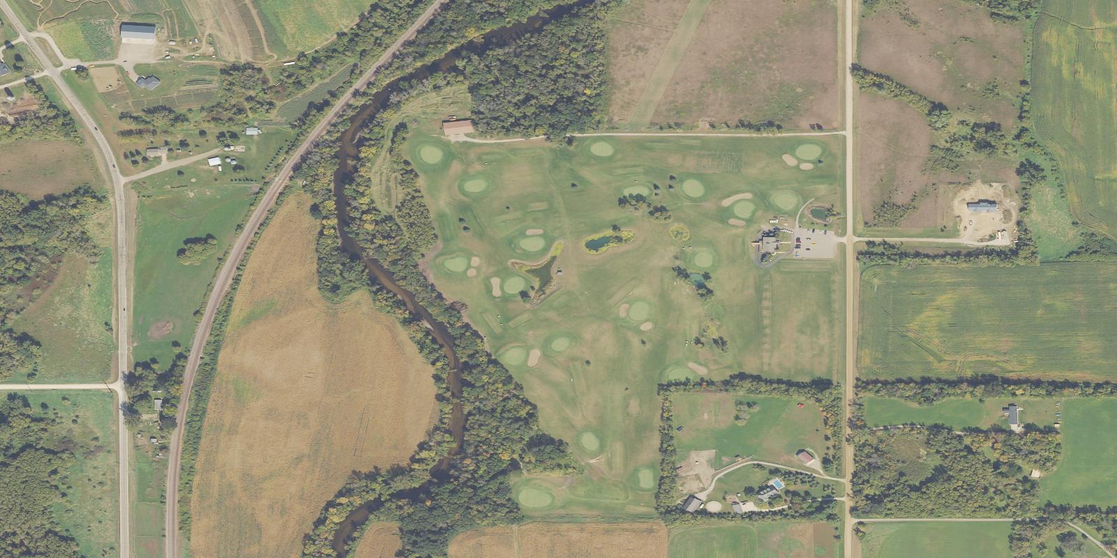 Satellite view of Straight River Golf Course