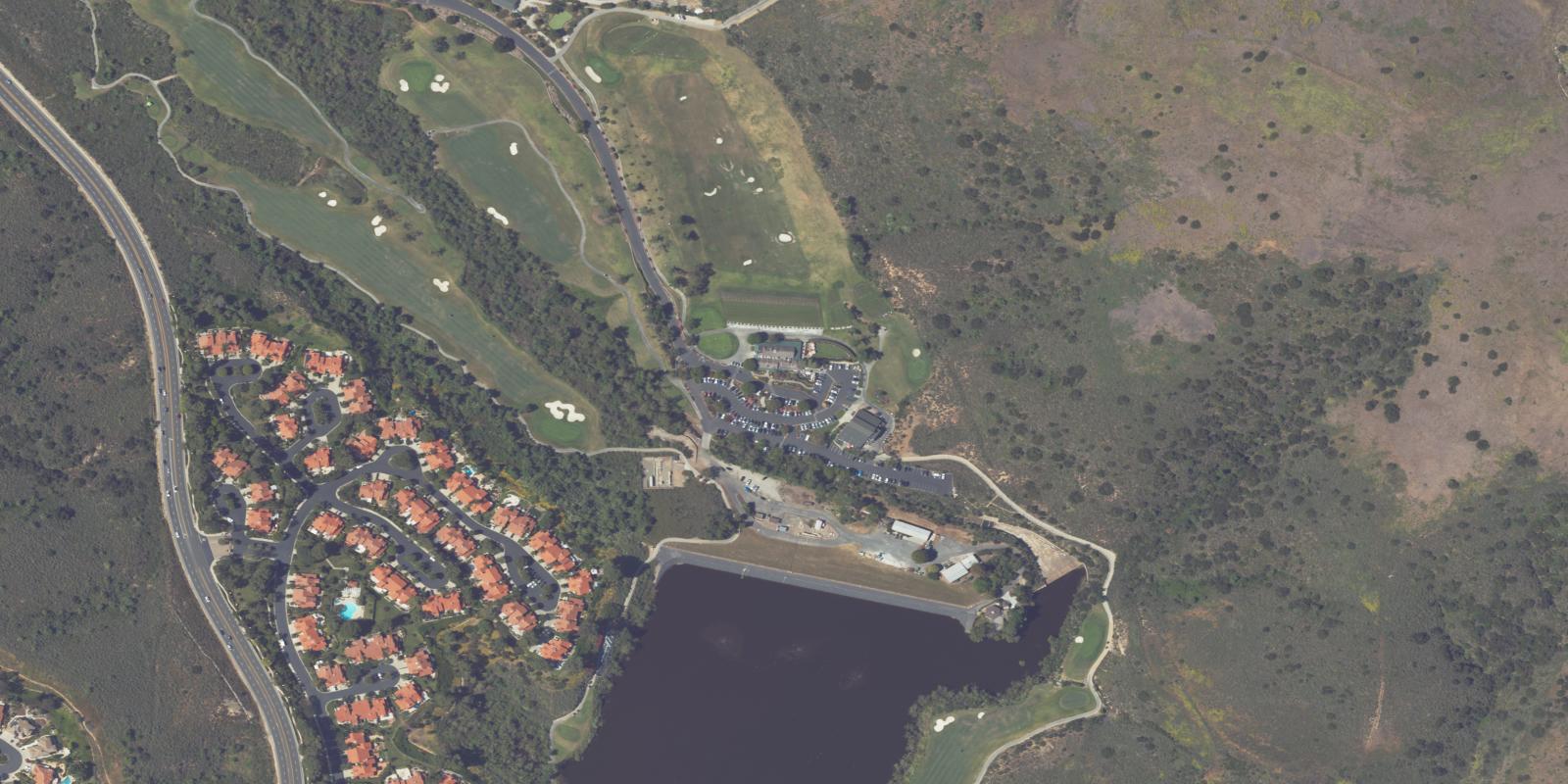 Satellite view of Strawberry Farms Golf Club