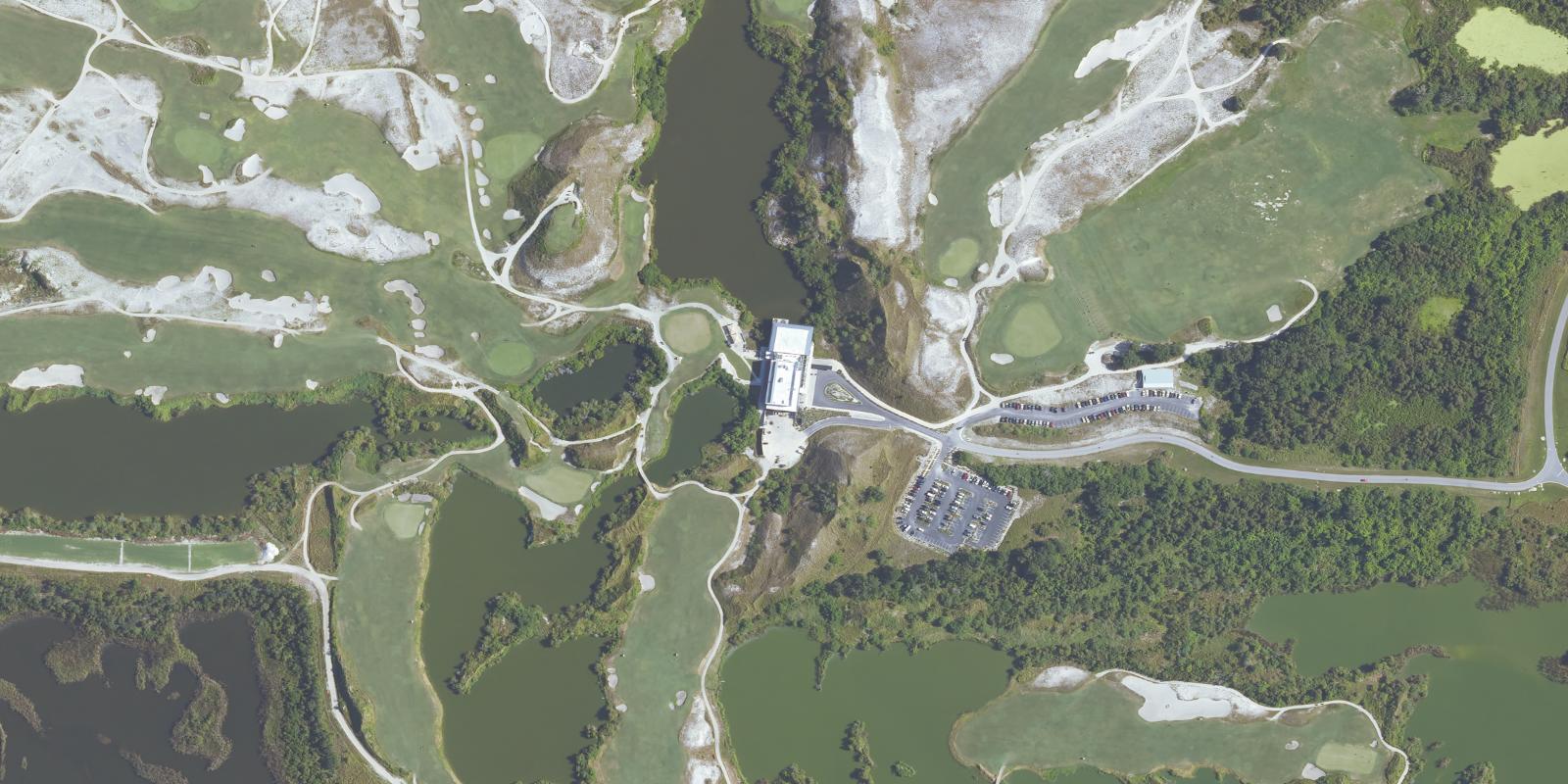 Satellite view of Streamsong Blue