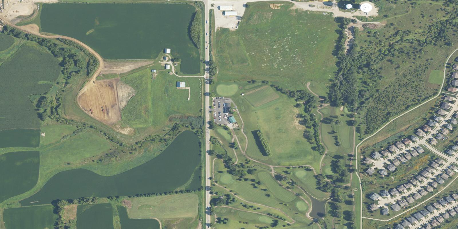 Satellite view of Sugar Creek Golf Course