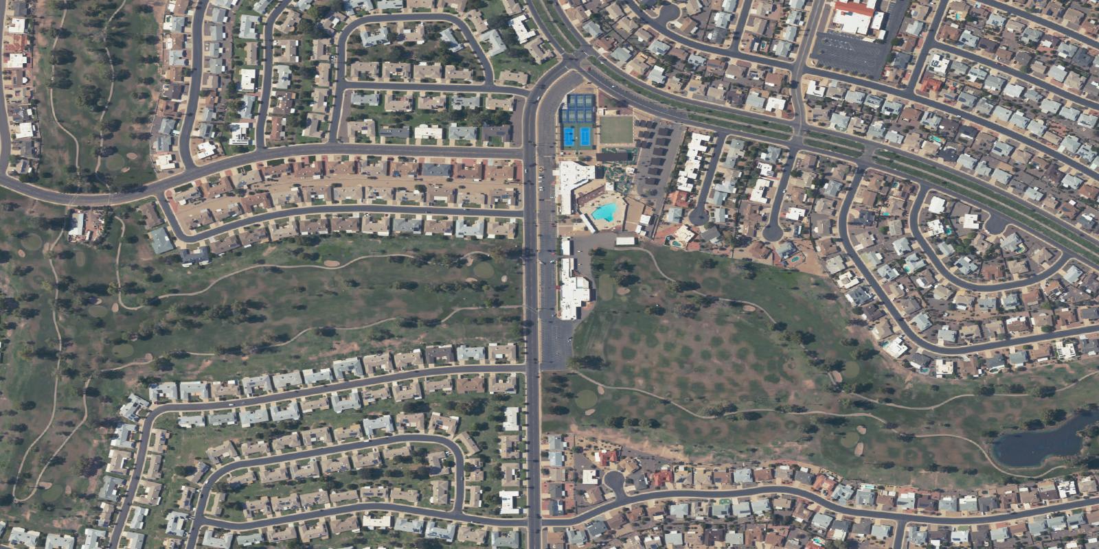 Satellite view of Sun City Country Club