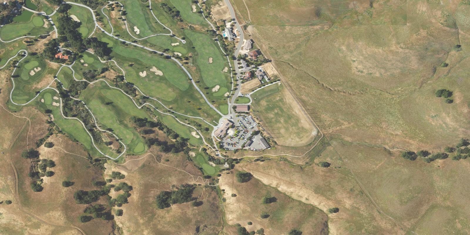 Satellite view of Sunol Valley Golf Courses