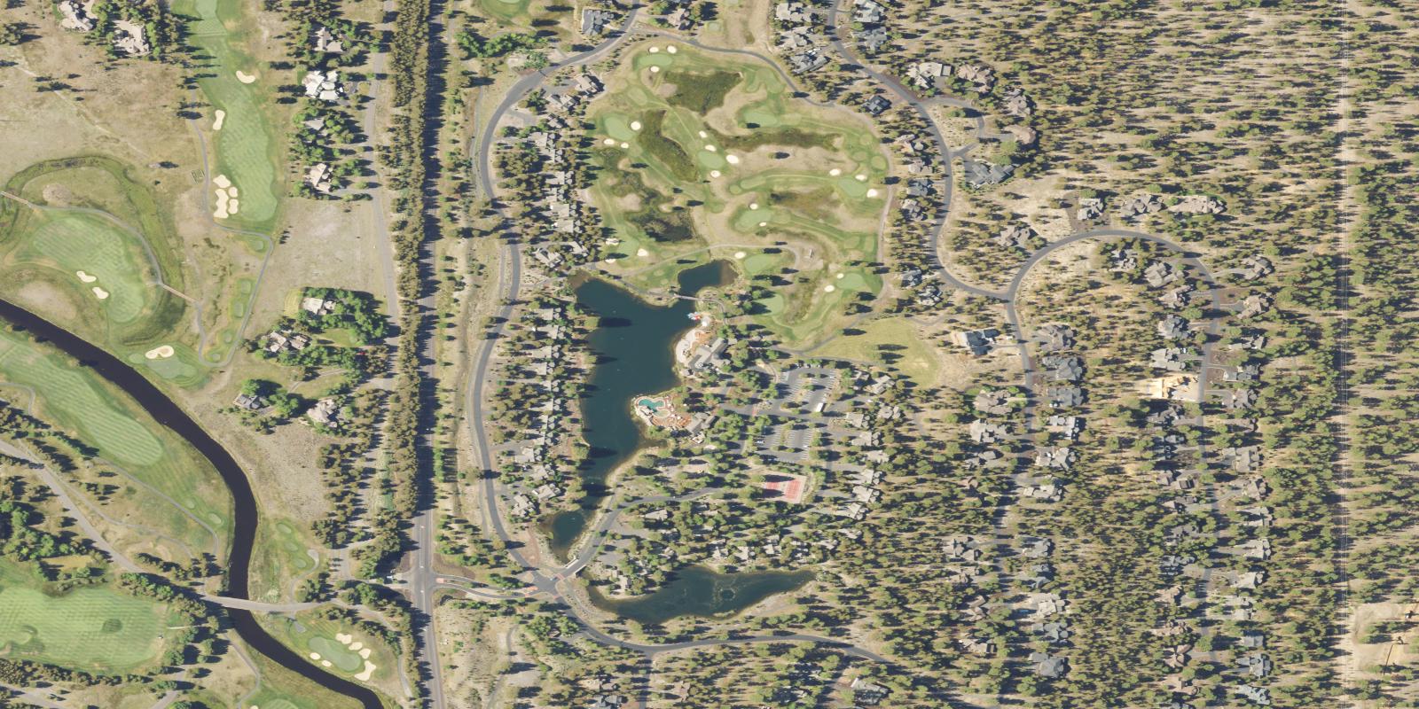 Satellite view of Sunriver Resort - Caldera Links