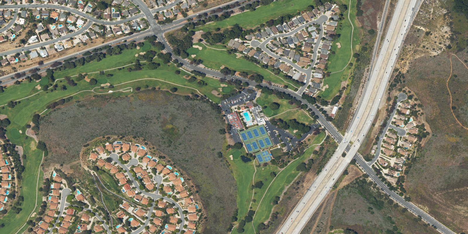 Satellite view of Sunset Hills Country Club