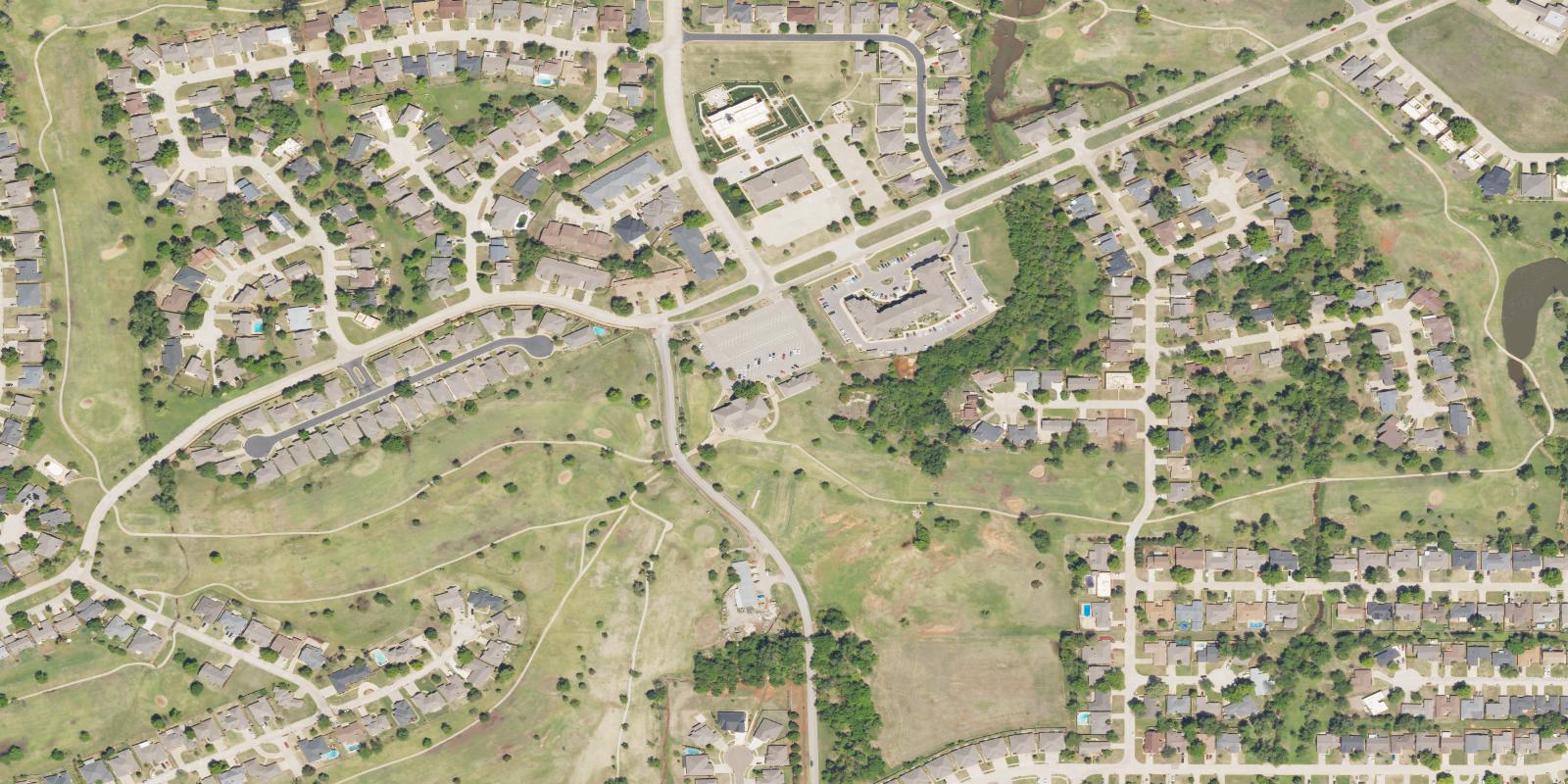 Satellite view of Surrey Hills Golf Club