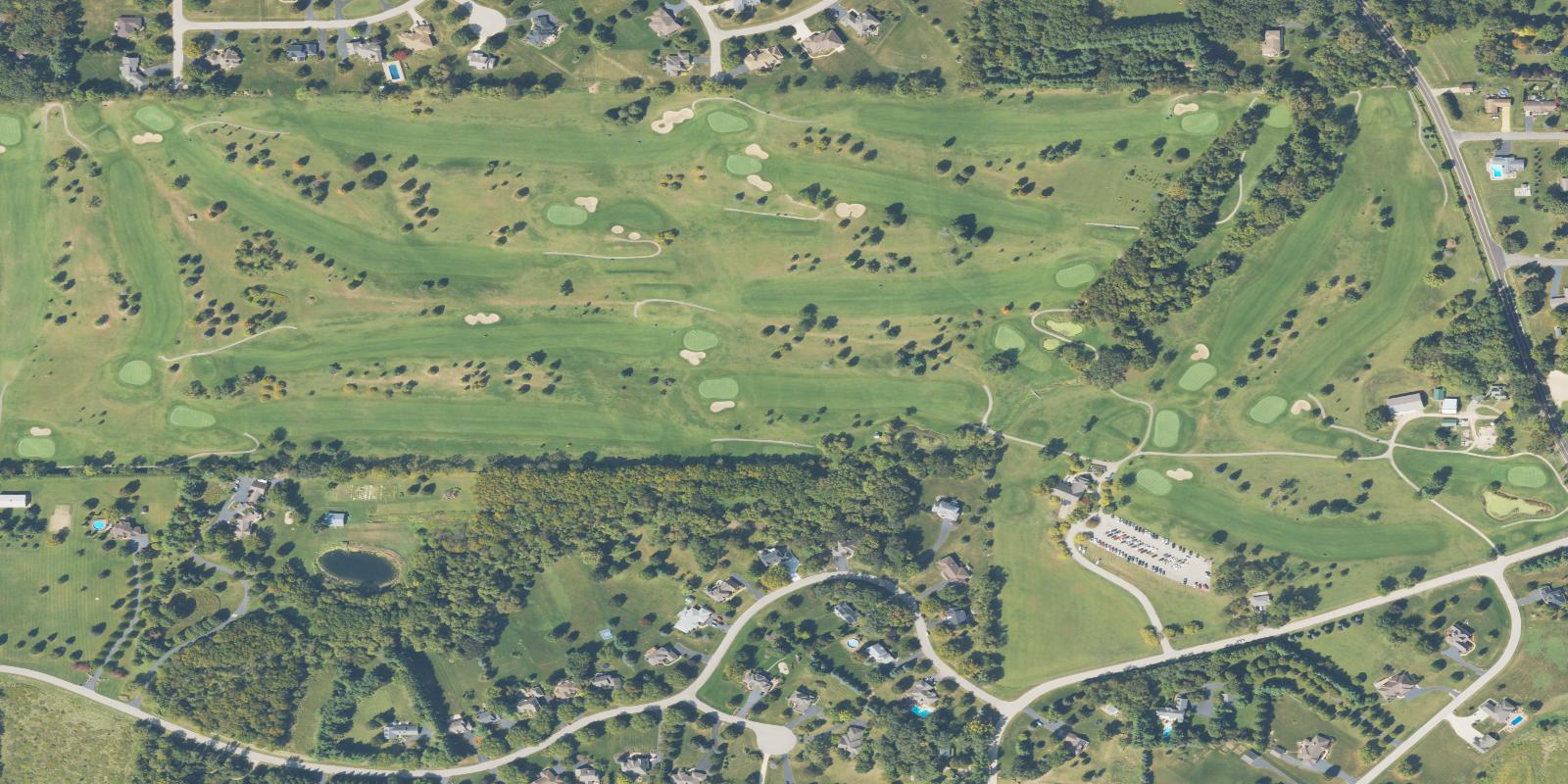 Satellite view of Swan Hills Golf Course