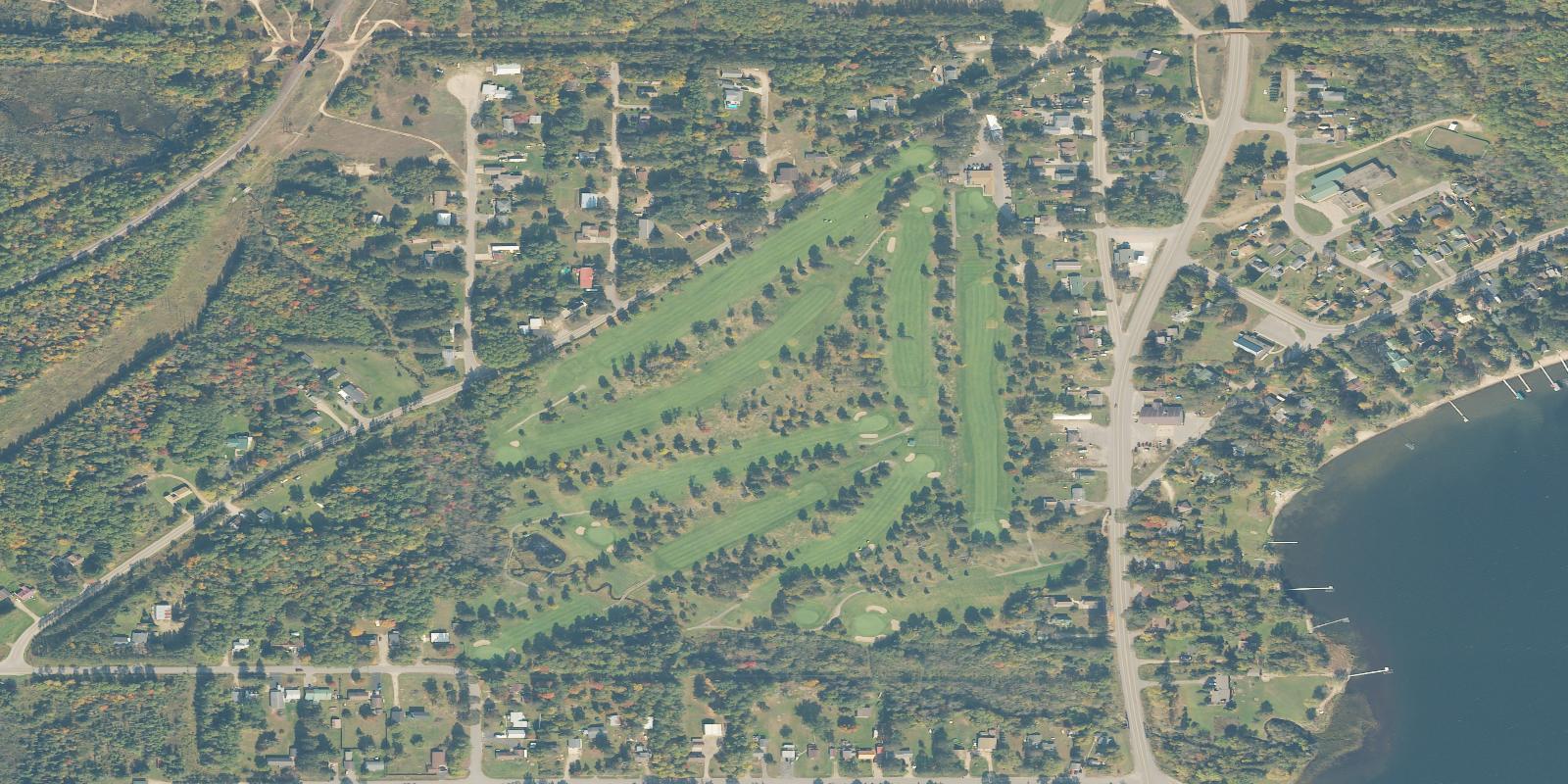 Satellite view of Swan Lake Country Club