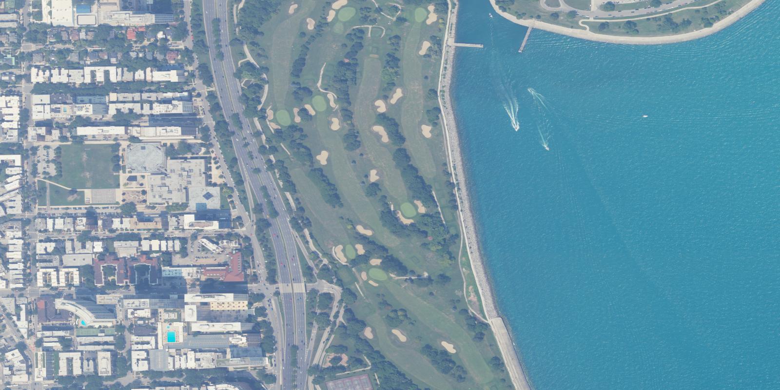 Satellite view of Sydney R. Marovitz Golf Course
