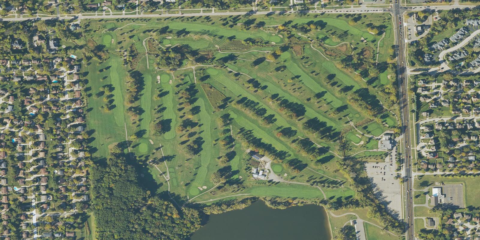 Satellite view of Sylvan Glen Golf Course