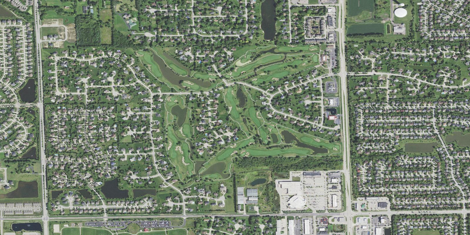 Satellite view of Tamarack Golf Club