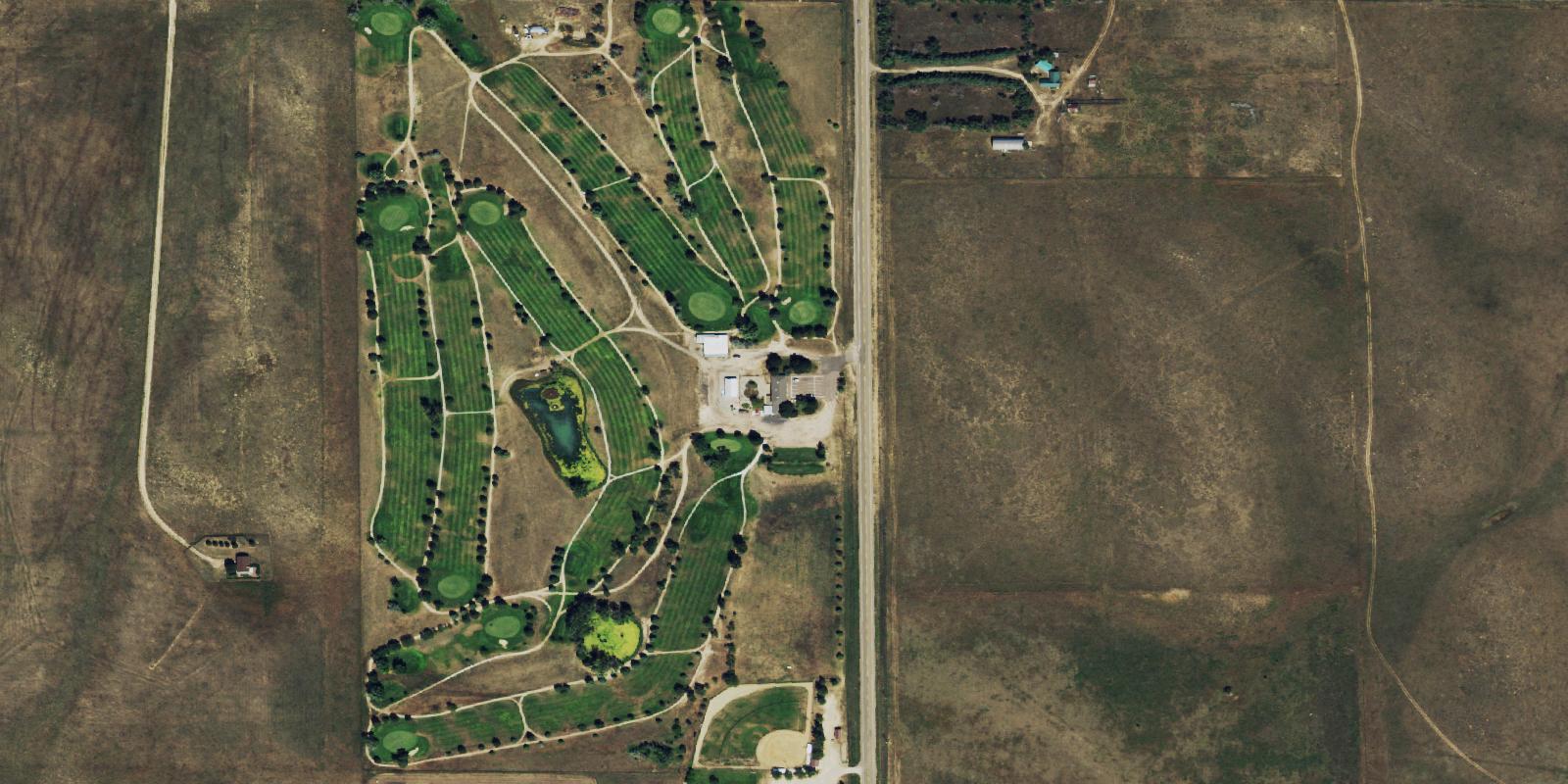 Satellite view of Tamarack Golf Course
