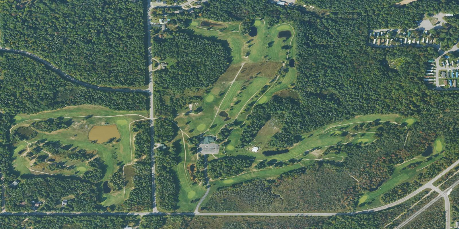 Satellite view of Tanglewood Marsh Golf Course