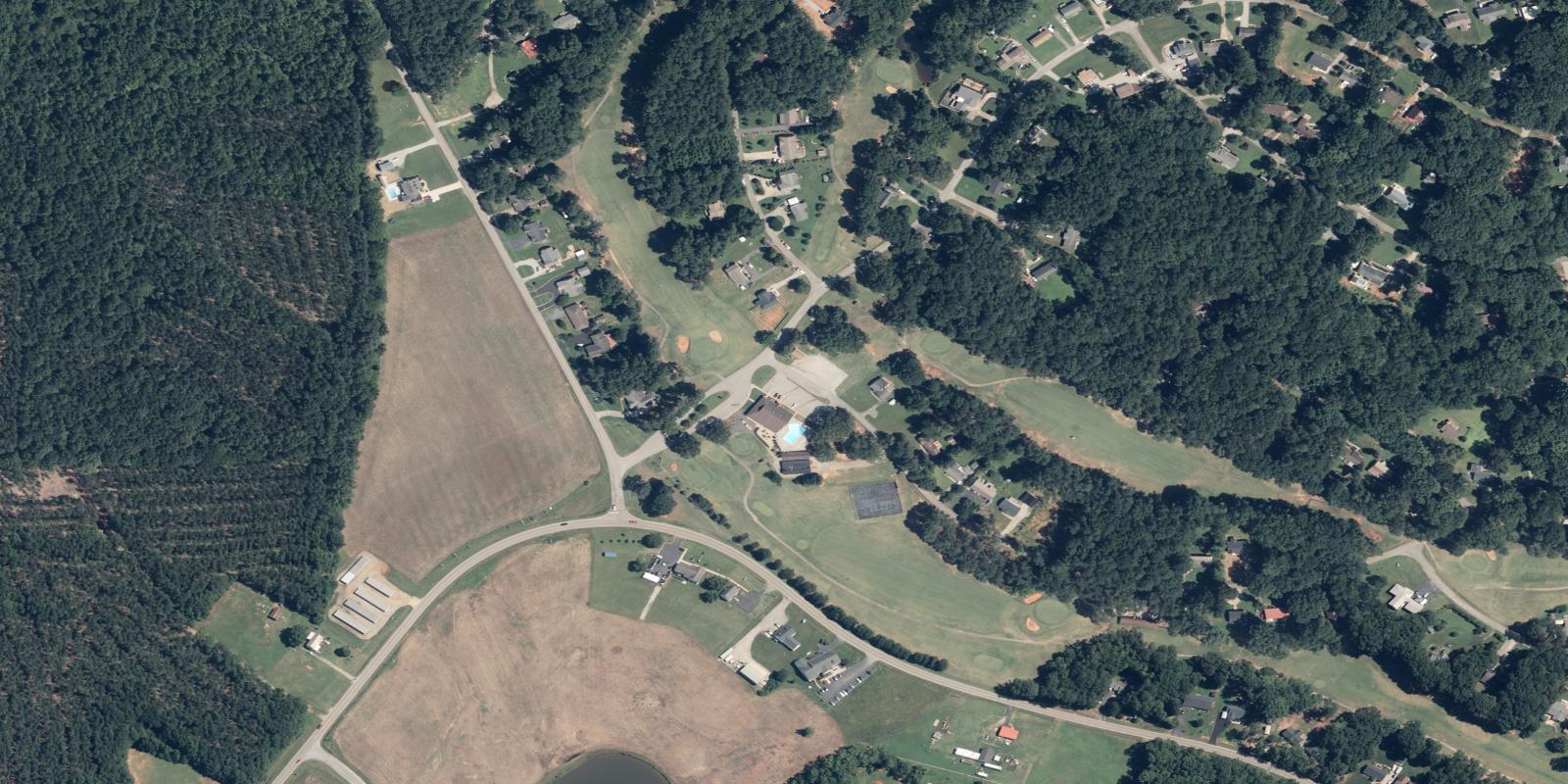 Satellite view of Tanglewood Shores Golf Country Club