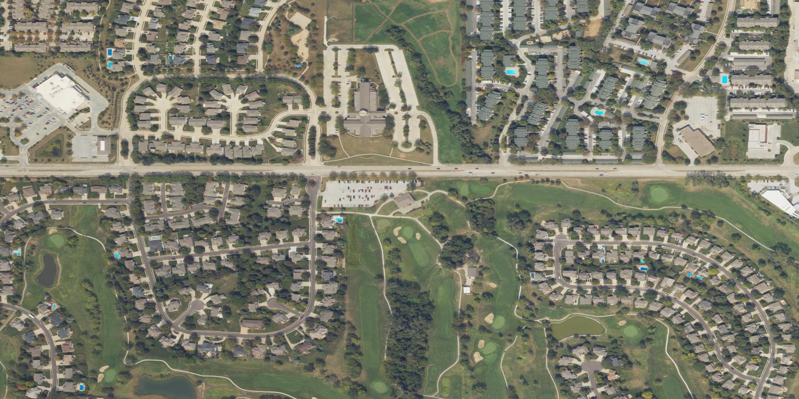 Satellite view of Tara Hills Golf Course