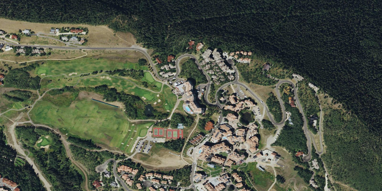 Satellite view of Telluride Mountain Village Golf Course