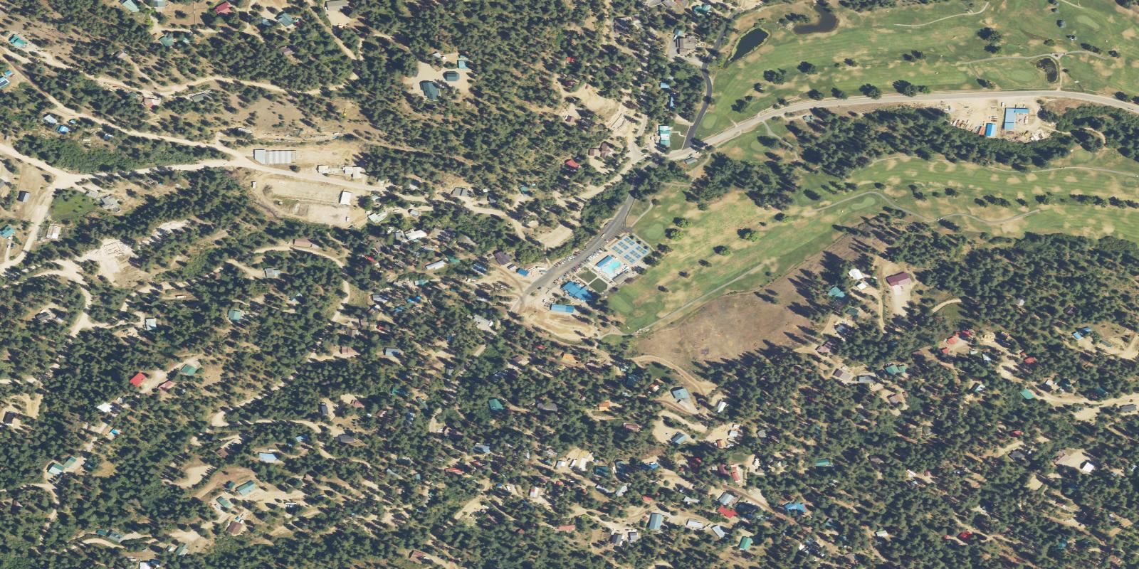 Satellite view of Terrace Lakes Recreation Ranch