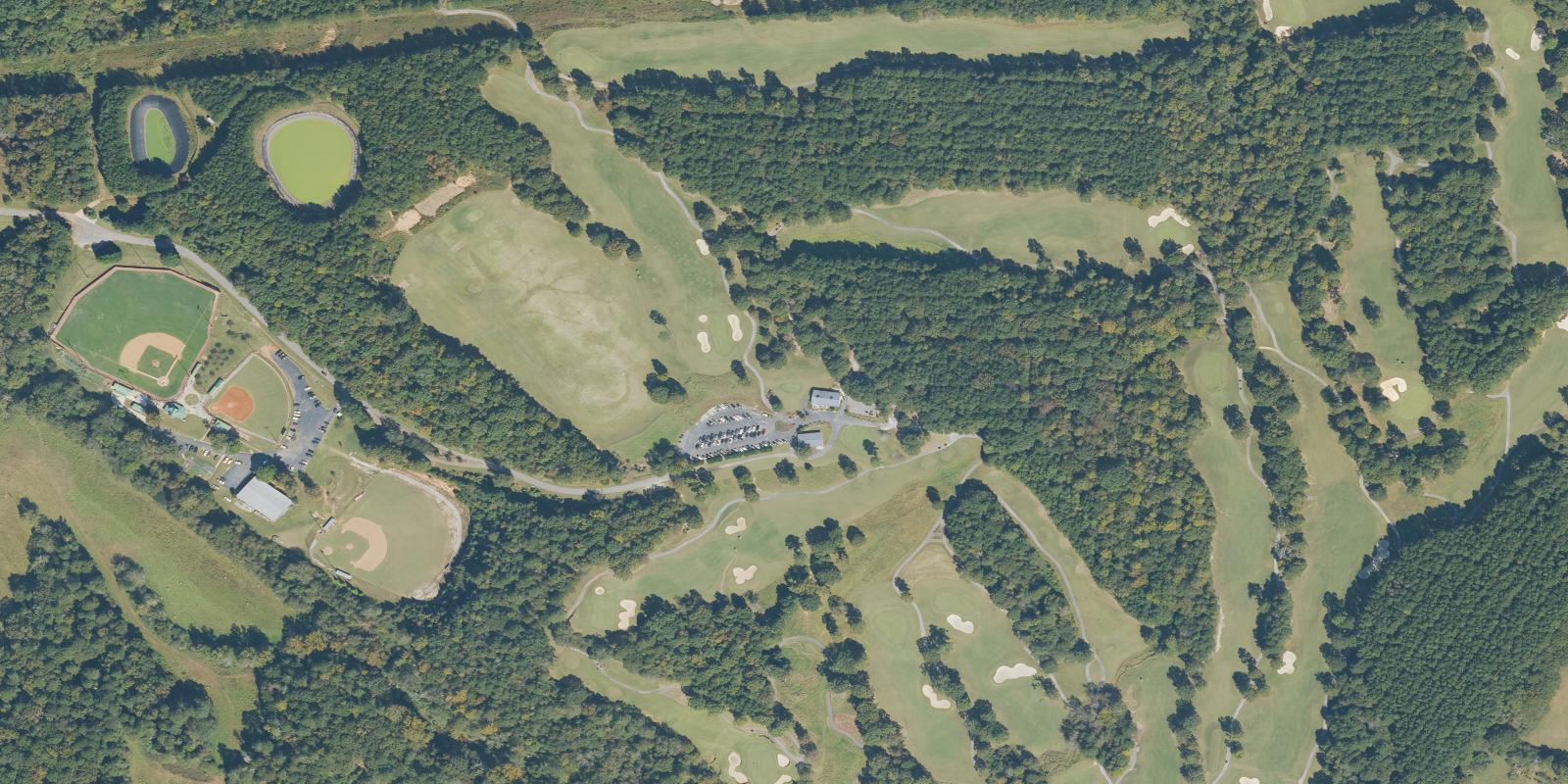 Satellite view of The Chimneys Golf Course