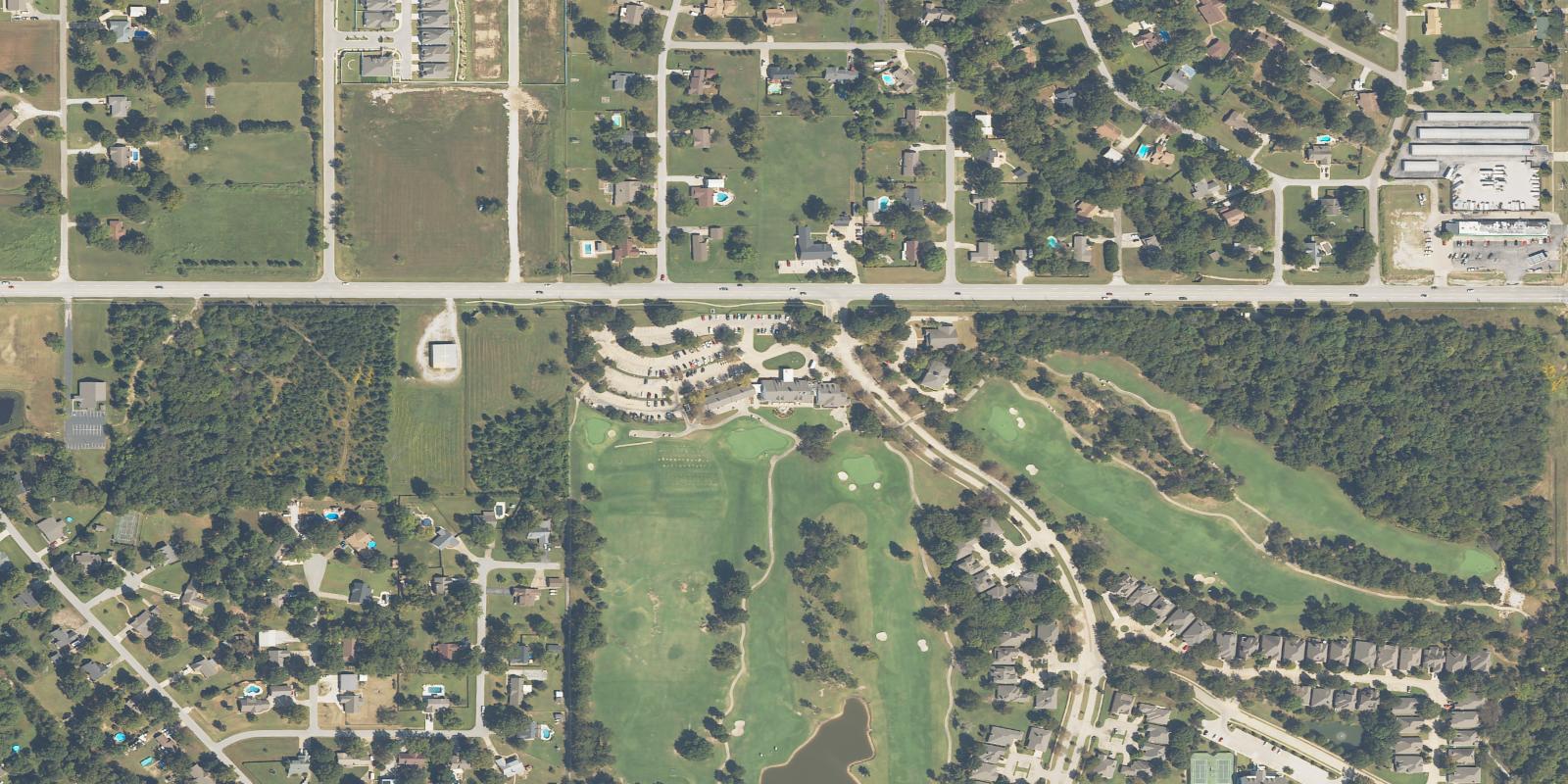 Satellite view of The Club at Forest Ridge