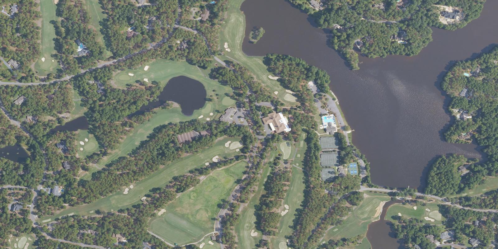 Satellite view of The Country Club Of North Carolina Dogwood Course