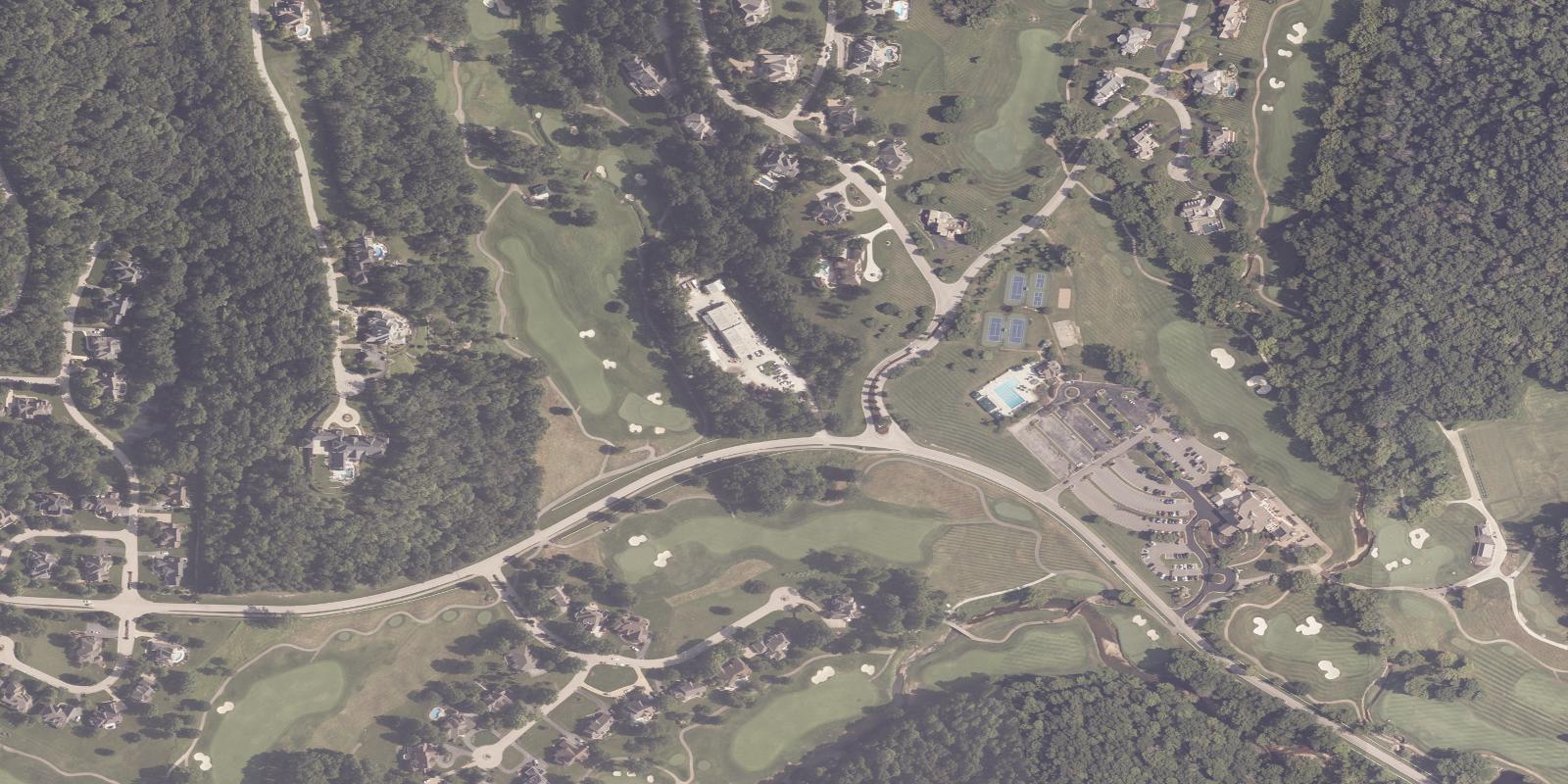 Satellite view of The Country Club of Saint Albans