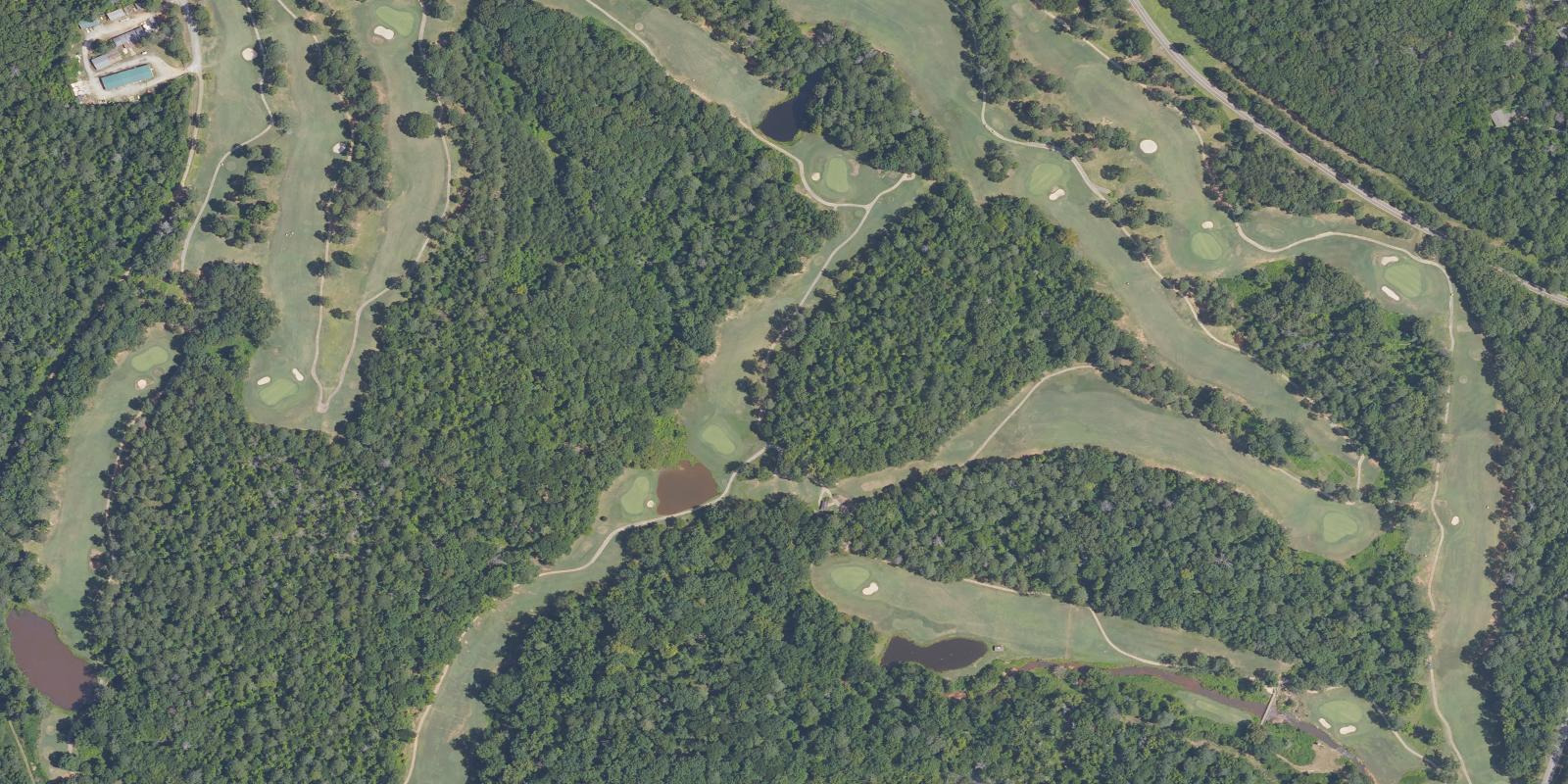 Satellite view of The Creek Golf Course at Hard Labor State Park