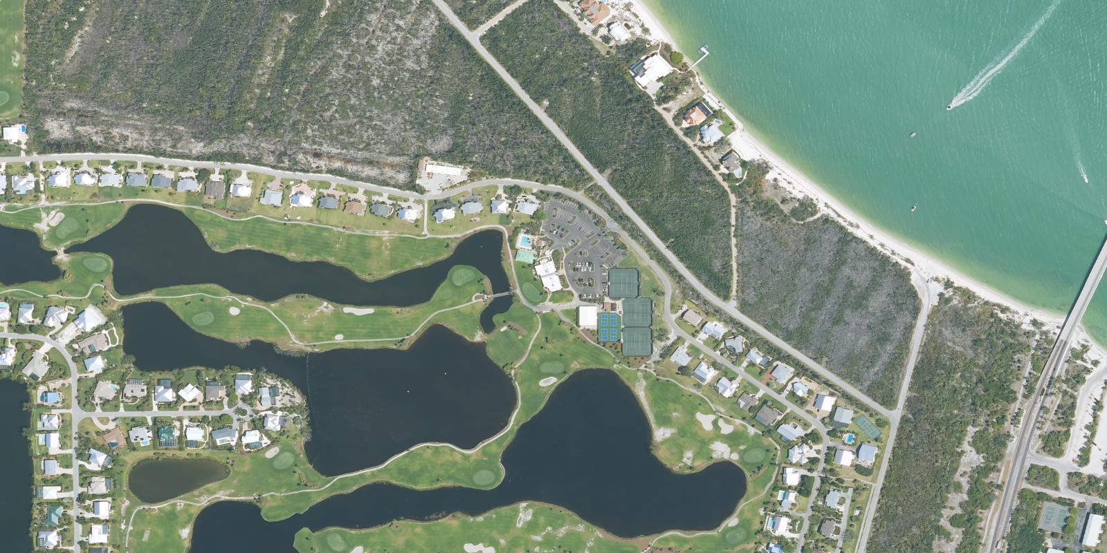 Satellite view of The Dunes Golf & Tennis Club
