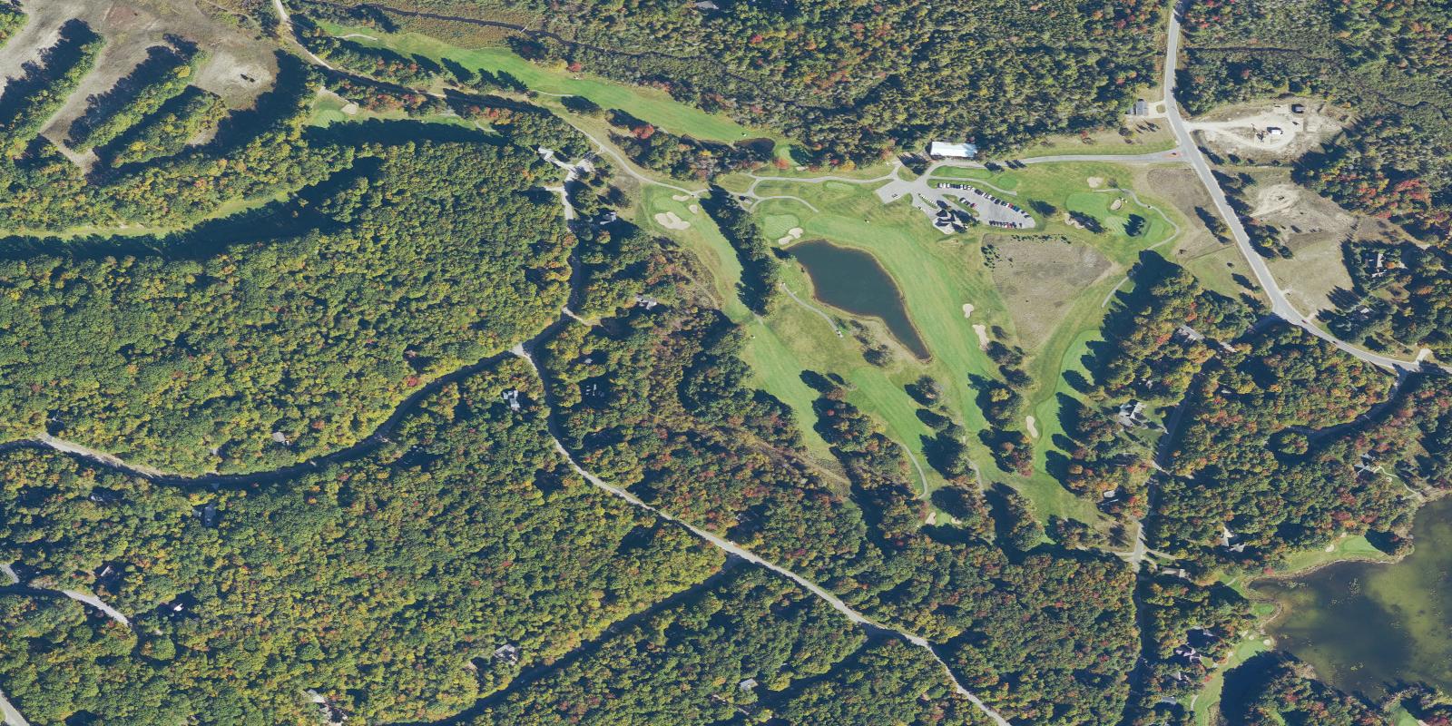 Satellite view of The Lakes Golf Course
