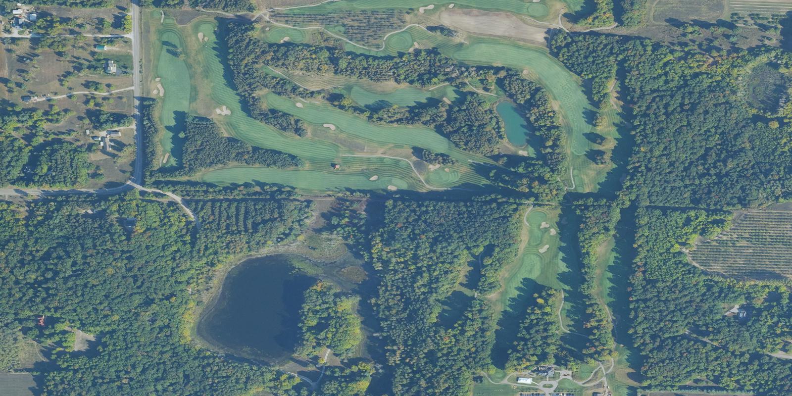 Satellite view of The Leelanau Club at Bahle Farms