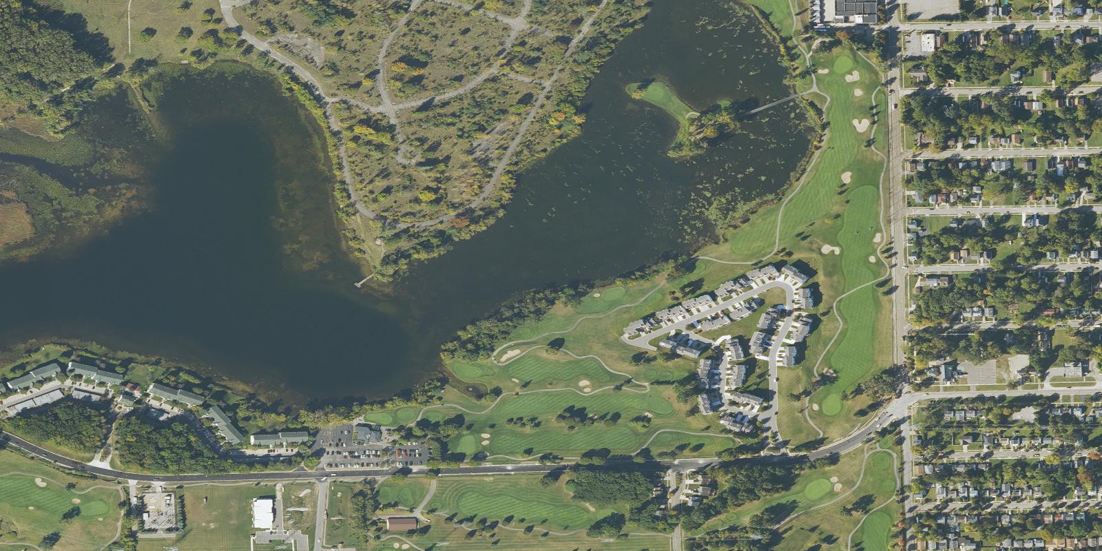 Satellite view of The Links at Crystal Lake