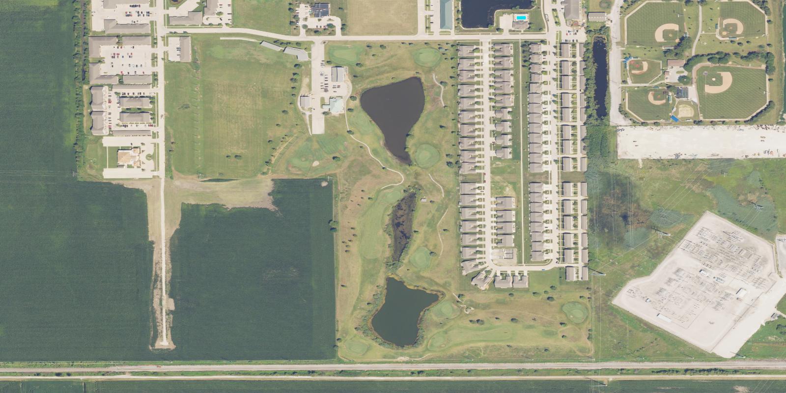 Satellite view of The Links at Ireland Grove