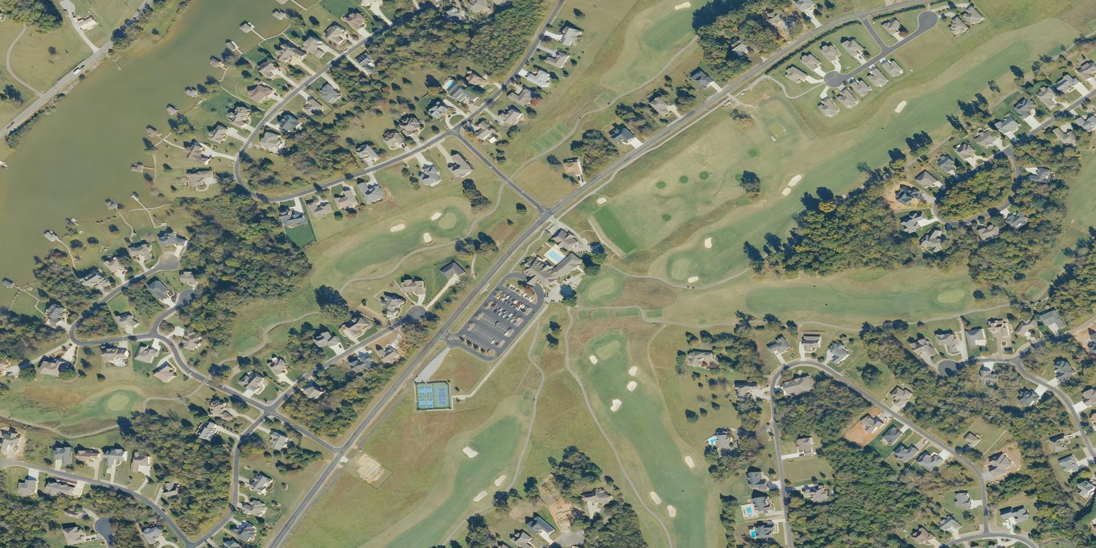 Satellite view of The Links At Kahiti Golf Course